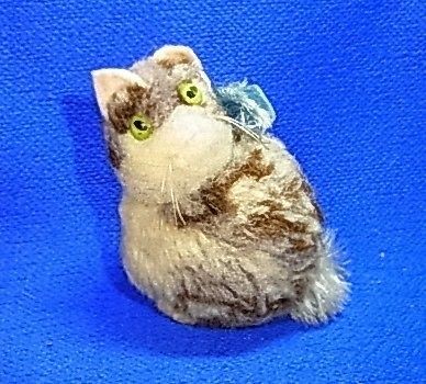 Vintage German Pure Wool Steiff Cat without Button #CE