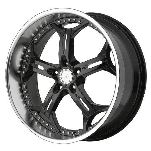 20 inch 20x8.5 Helo He834 Black wheels rims 5x115 +15