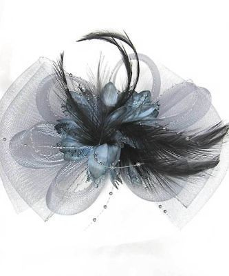 Mesh Fascinator Hat Bow Shape Party Hair Clip Great For Wedding 