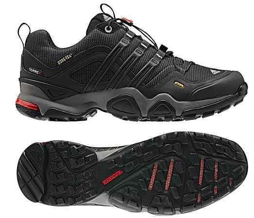   TERREX Fast X GORE TEX GTX Hiking Shoes Trail Outdoor Mens Black Gray