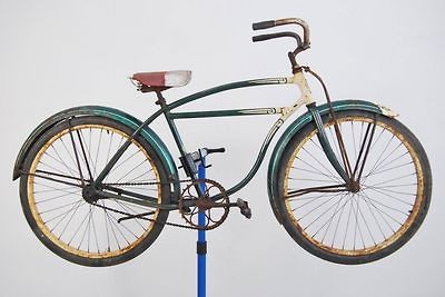 Vintage 1948 Schwinn D 13 Mens Bicycle 19 Bike Green Skiptooth 