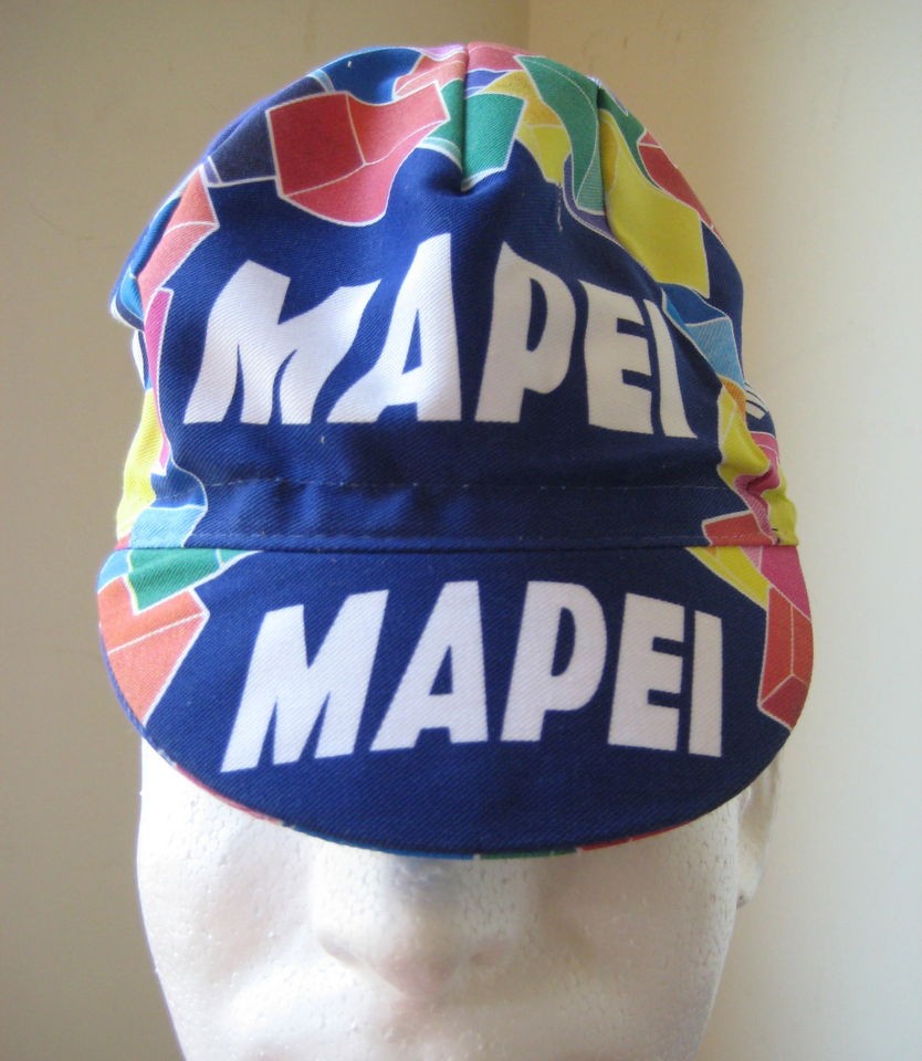 pro cycling caps italian team mapei mortar mix time left