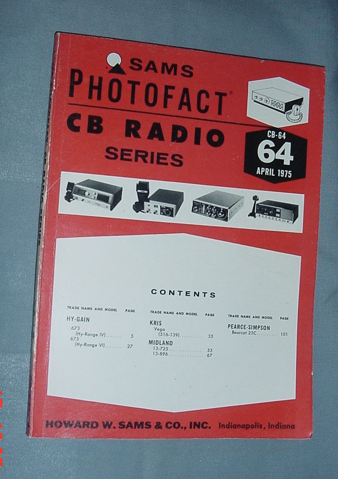   CB RADIO SERIES VOLUME #64 APRIL 1975 HY GAIN MIDLAND KRIS PEARCE