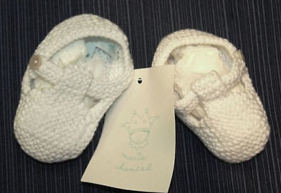 marie chantal unisex white booties ac100j sz 12m $ 30