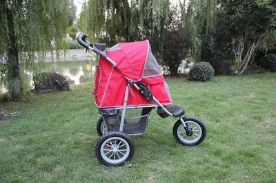 New BestPet Red Sporty Pet Jogger Jogging Dog Cat Stroller Carrier