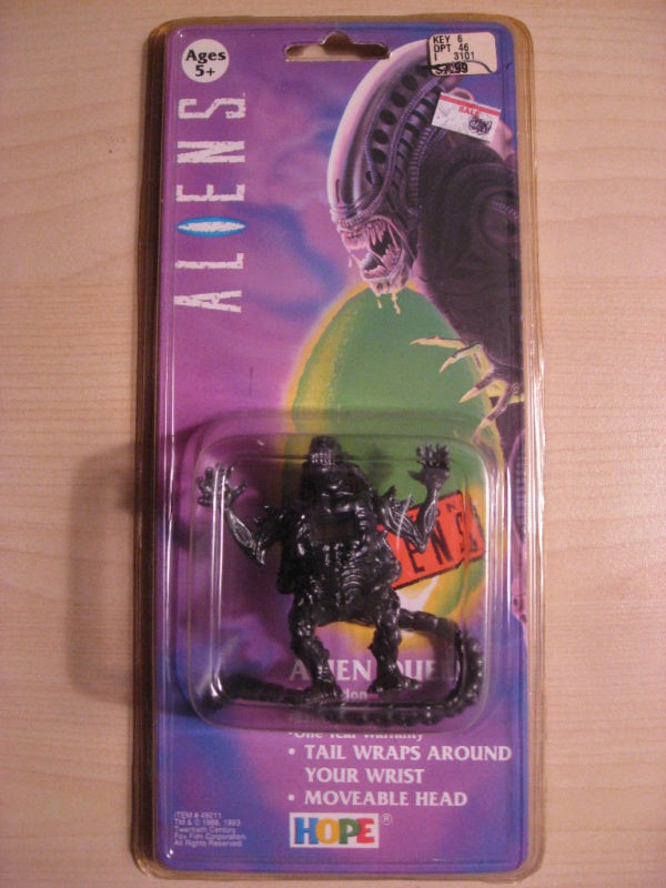 alien queen figural plastic digital watch aliens 1993 time left