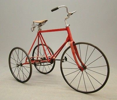 restored red vintage antique tricycle c 1920 