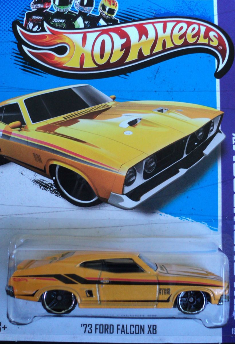 2013 Hot Wheels 73 Ford Falcon XB New C Case on USA Card New Yellow 