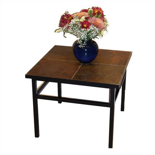4D Concepts Side Table with Slate Top 601624