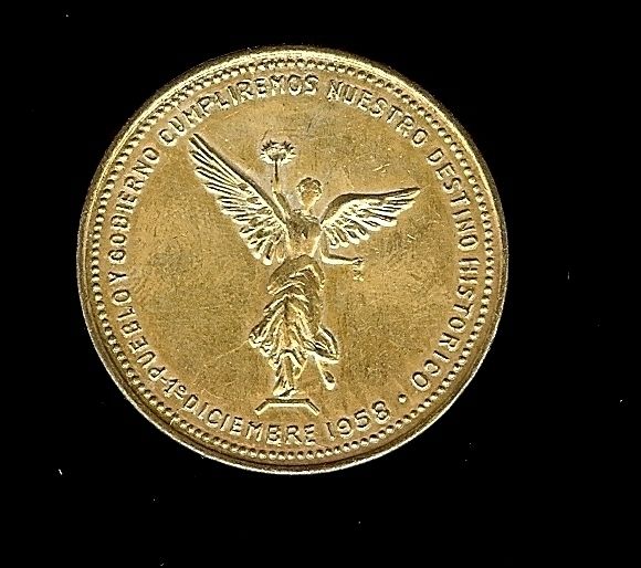 MEXICO MEDAL PRESIDENT LIC ADOLFO LOPEZ MATEOS 1958 1964 SCARCE