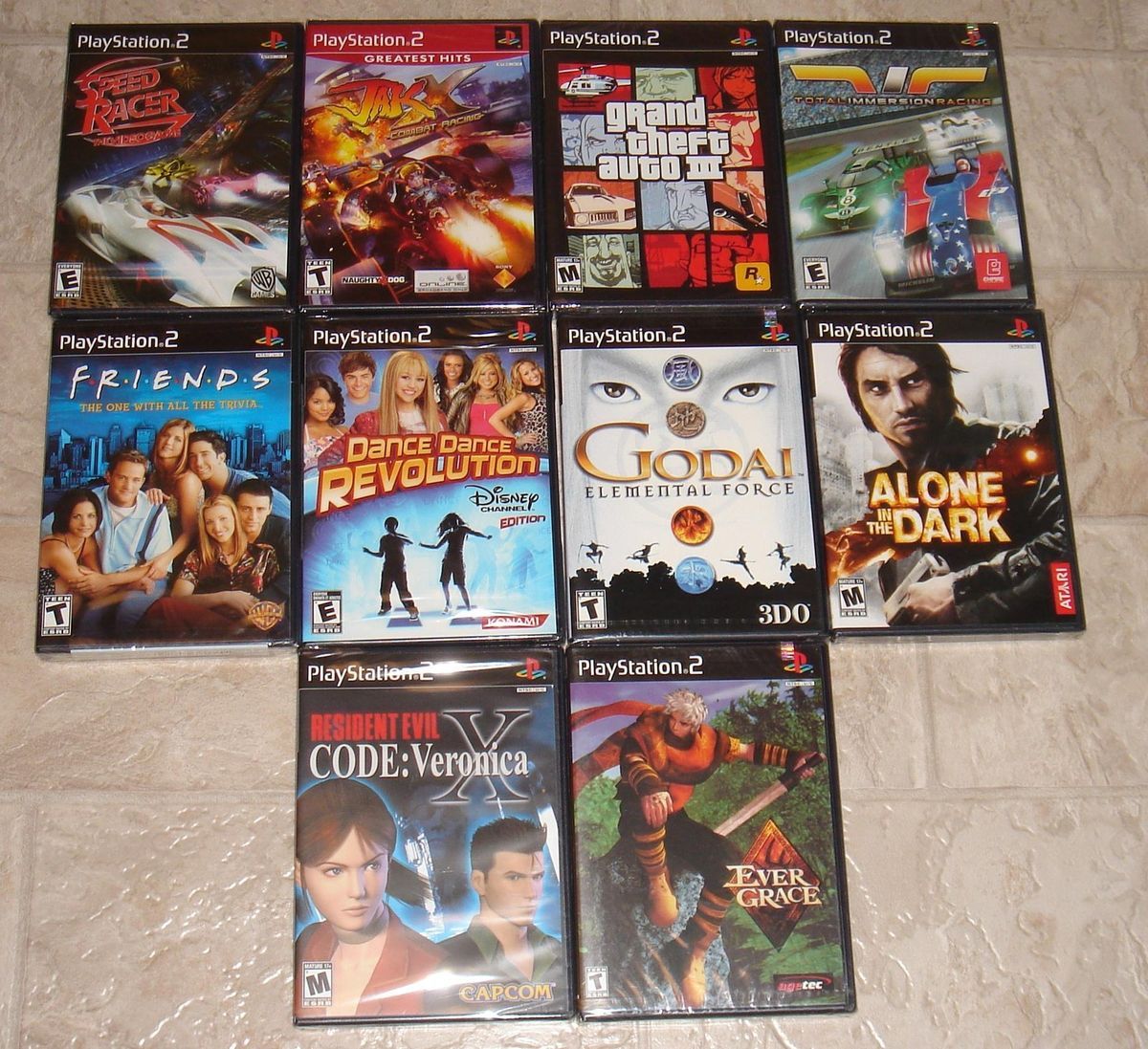 10 PlayStation 2 Games All Brand New Factory SEALED GTA Resident Evil 