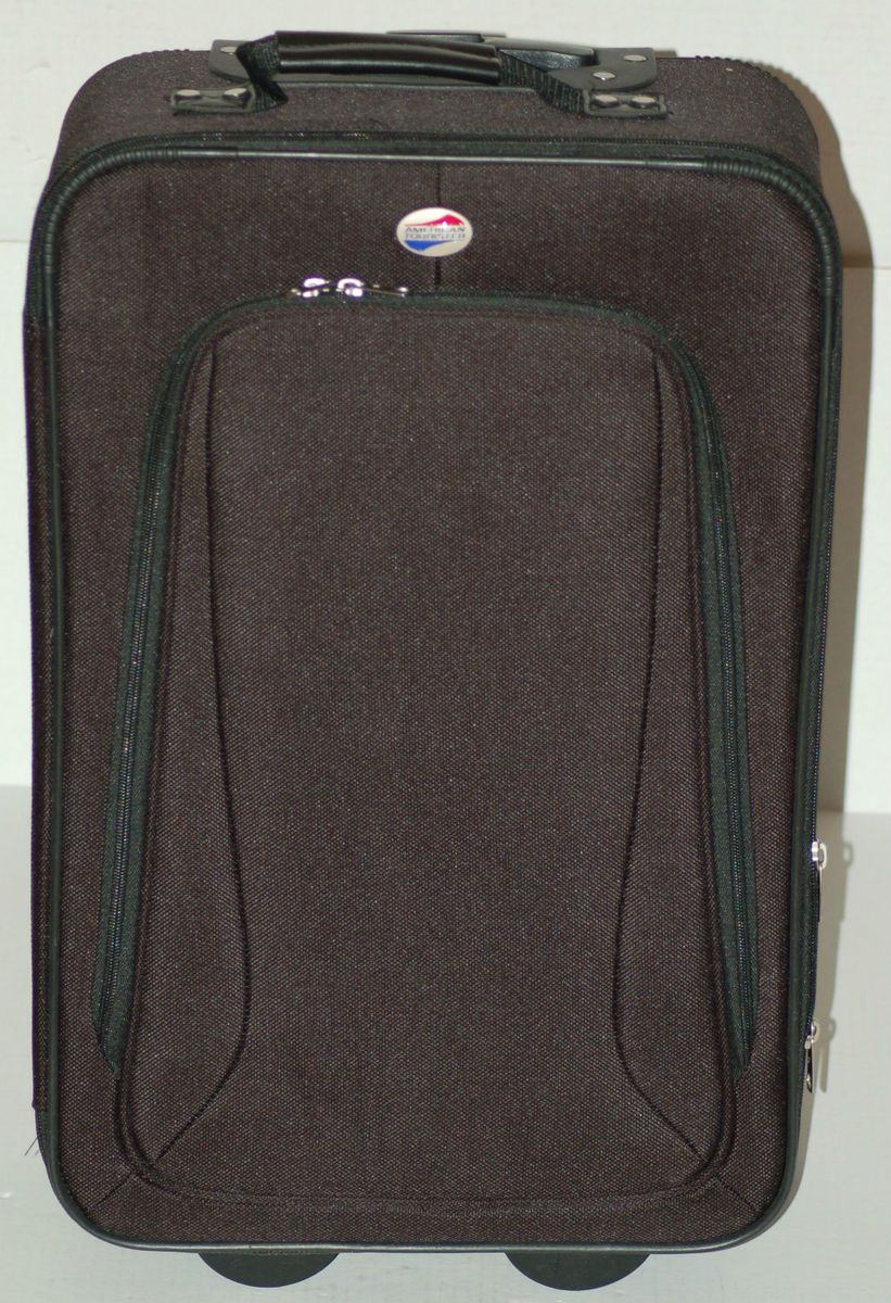 American Tourister 3 Piece Set of Black Carry On Luggage in EC