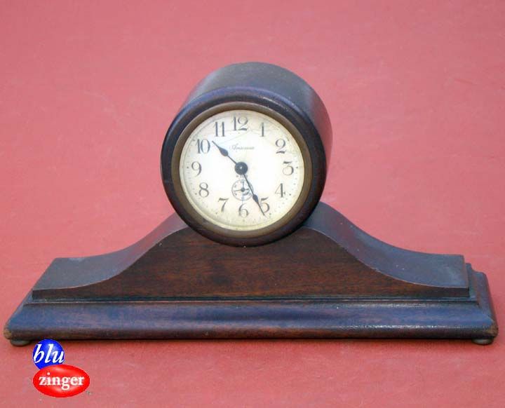 Diminutive Antique Ansonia Tambour Mantel Clock for Restoration
