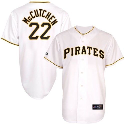 Majestic Andrew McCutchen Pittsburgh Pirates 22 Replica Jersey White 