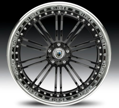 20 asanti AF128 Black Chrome Wheels Rims 3 Piece