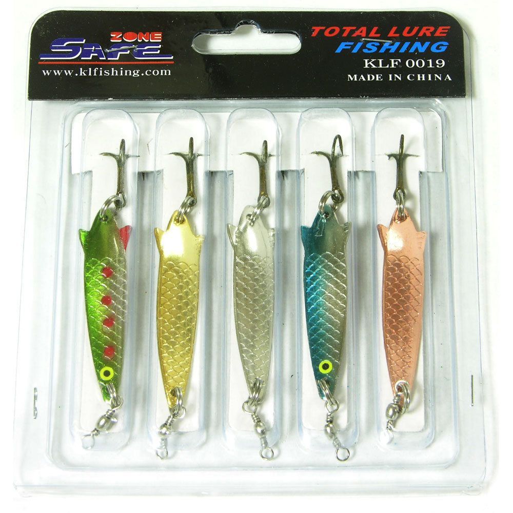 New 5 Fishing Spoon Lure Bait 1 4oz Bass Trout Salmon Pike Saltwater 