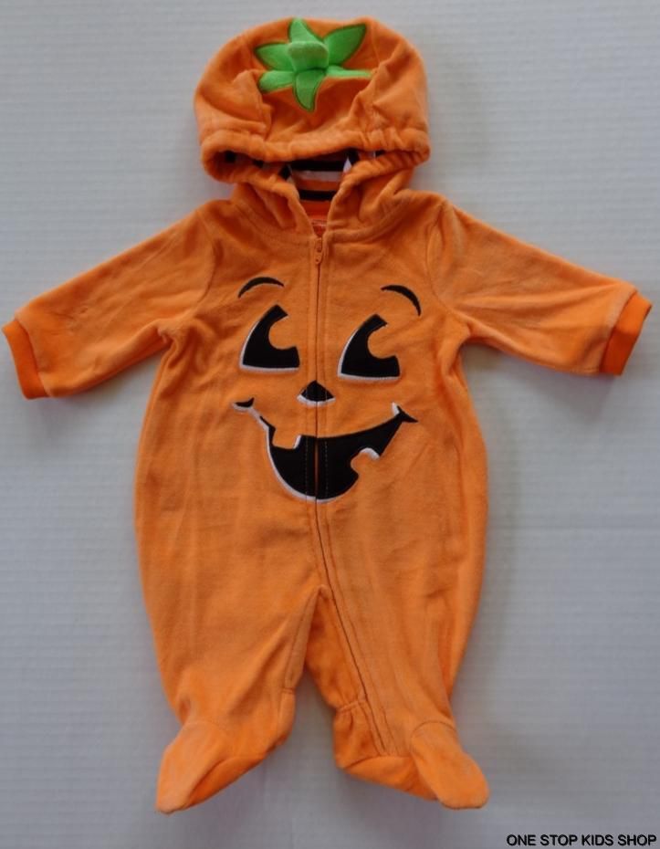 Pumpkin Baby Boys Girls 0 3 6 Months Halloween Costume Dress Up 