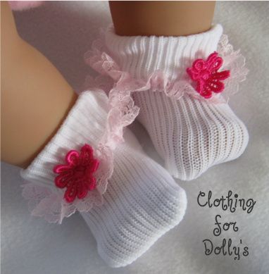 Baby Dolls Clothes Lace Socks Outfit Fit 14 19 FS8