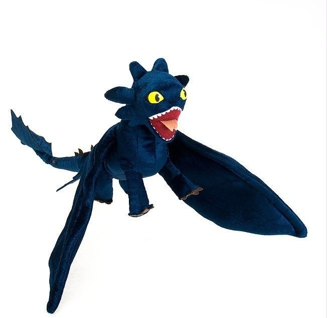 How to Train Your Dragon Toothless Night Fury Stuffed Animal Plush Toy 