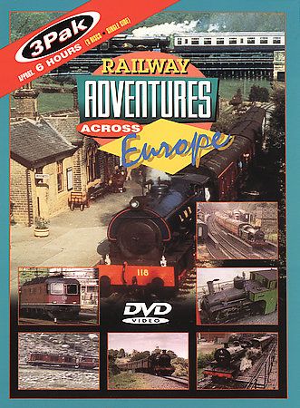 Railway Adventures Across Europe   3 Pak DVD, 2004, 3 Disc Set