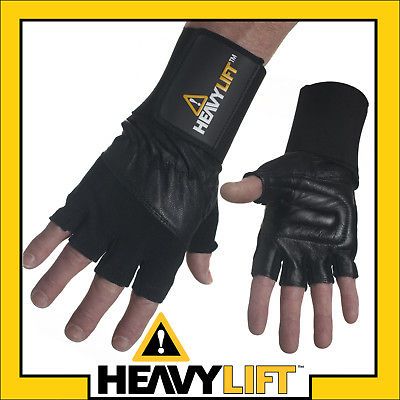 heavylift wristwrap weight lifting exercise gloves med 