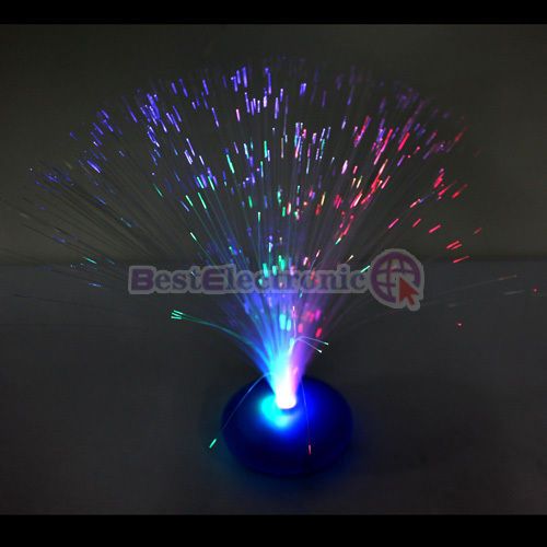 new led optic fiber lamp night light stand colorful more options color 