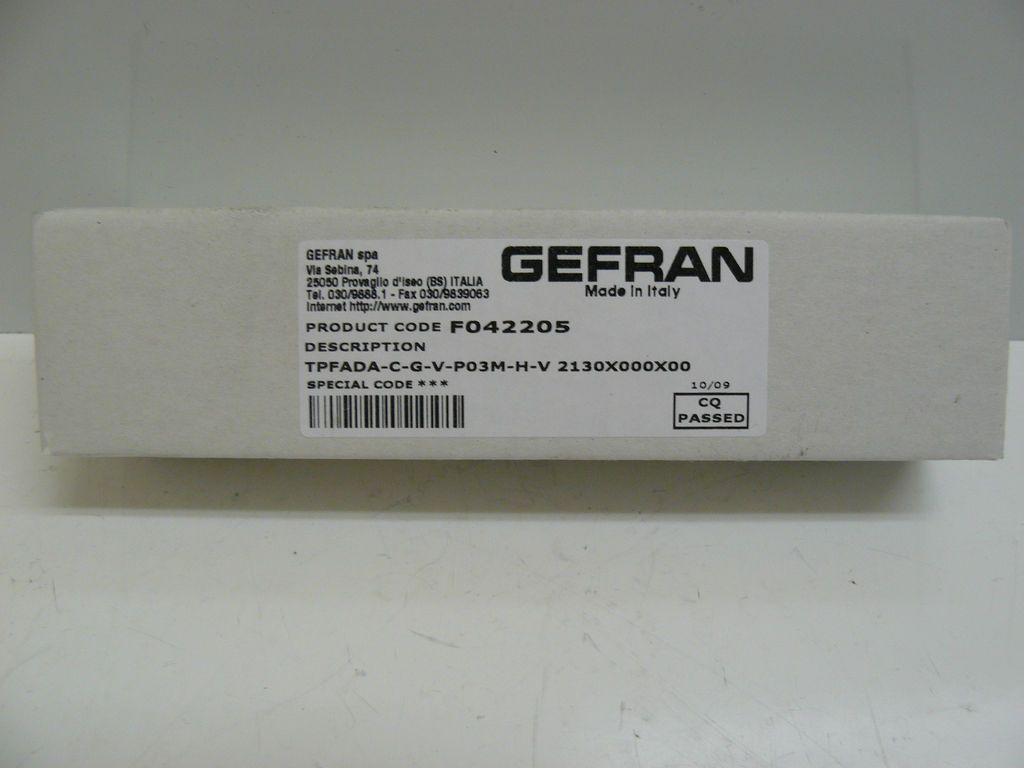 NEW GEFRAN TPFADA C G V P03M H V 2130X000X00 PRESSURE TRANSDUCER