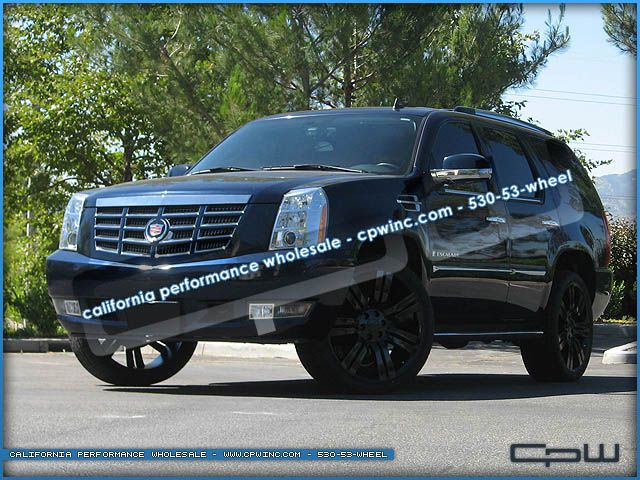 24 inch Gloss Black Cadillac Escalade Wheels Rims ESV Ext Marcellino 