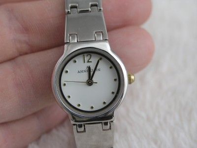 Anne Klein AK Silvertone Bracelet Womens Watch 10 1223