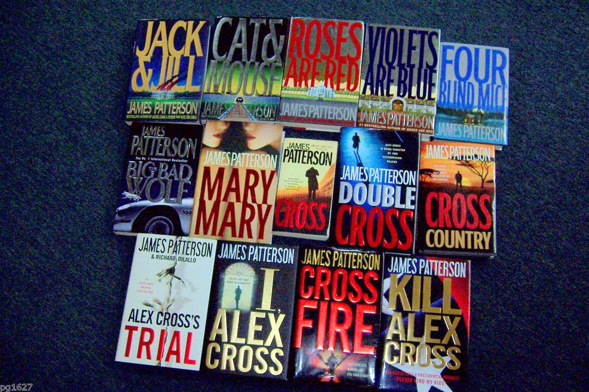 Lot 14 ALEX CROSS BOOKS by James Patterson 12 HC ROSES ARE RED