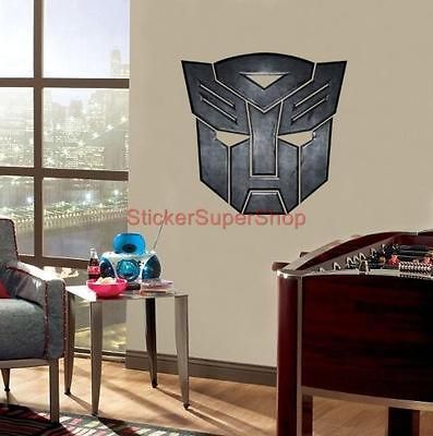 HUGE TRANSFORMERS LOGO Decal Removable WALL STICKER 4 Kids Home Decor