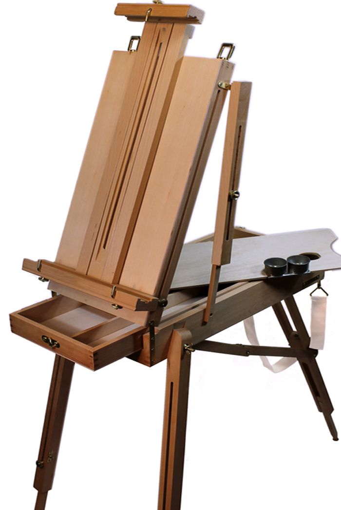 New French Easel & Art Oil Acrylic Painting Complete Set Paints 