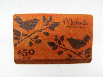 Michaels Gift Card Remaining Balance $50 Free Same Day Shipping