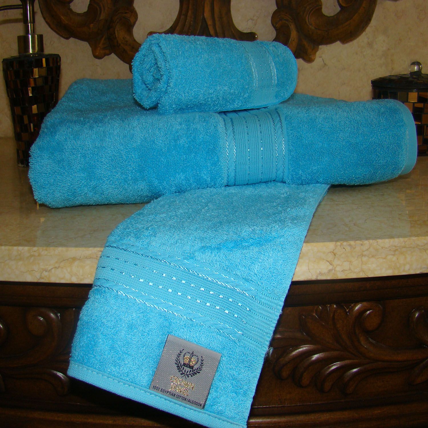 Sets Bath Sheets Towels Luxurious Egyptian Cotton New