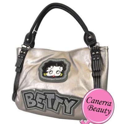 Fashion Signature Betty Boop Showtime Glitter Shoulder Tote Handbag 