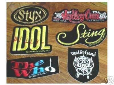 Billy Idol Patch Sticker CD 91 Punk RARE Die Cut