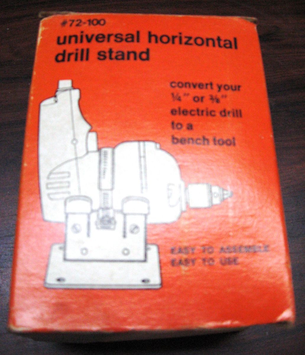 BLACK & DECKER UNIVERSAL HORIZONTAL DRILL STAND. Vintage. New in 