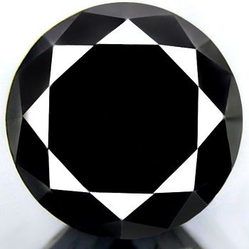   HUGE RARE 100 NATURAL CLEAN JET BLACK DIAMOND EARTH MINED REAL DIAMOND