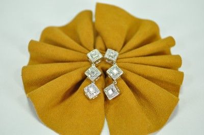   Diamond Charriol Flamme Blanche Earrings F vs 1 Retail $ 2560