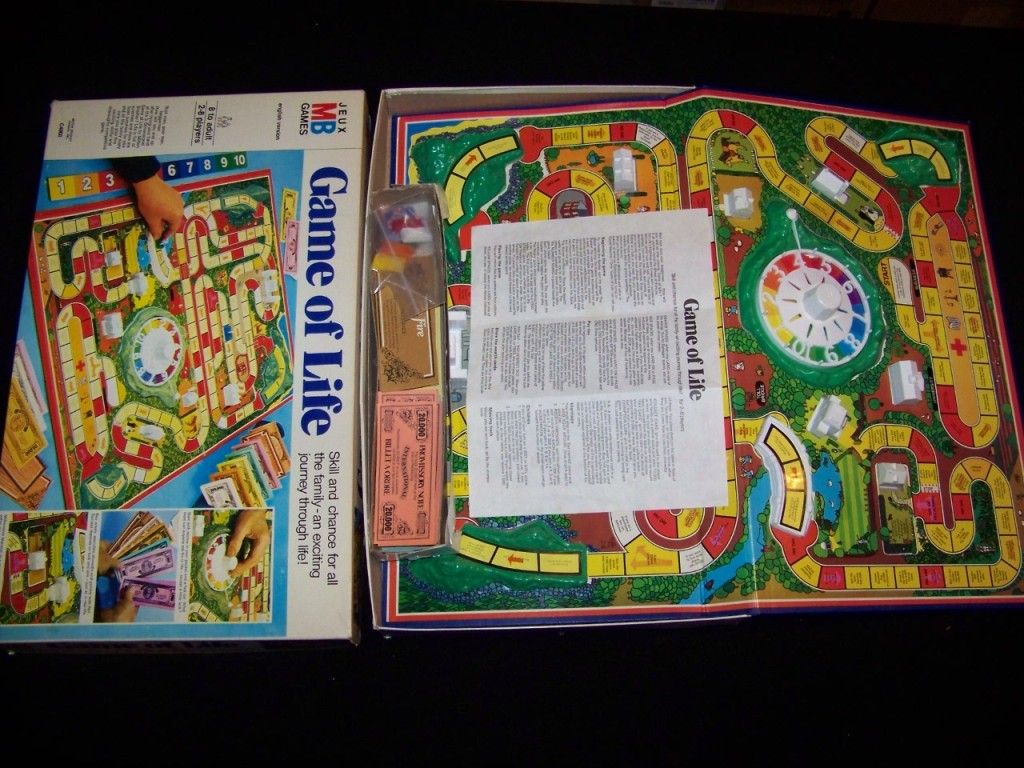 The Game of Life 1978 Vintage Boardgame 100 Complete Board Game