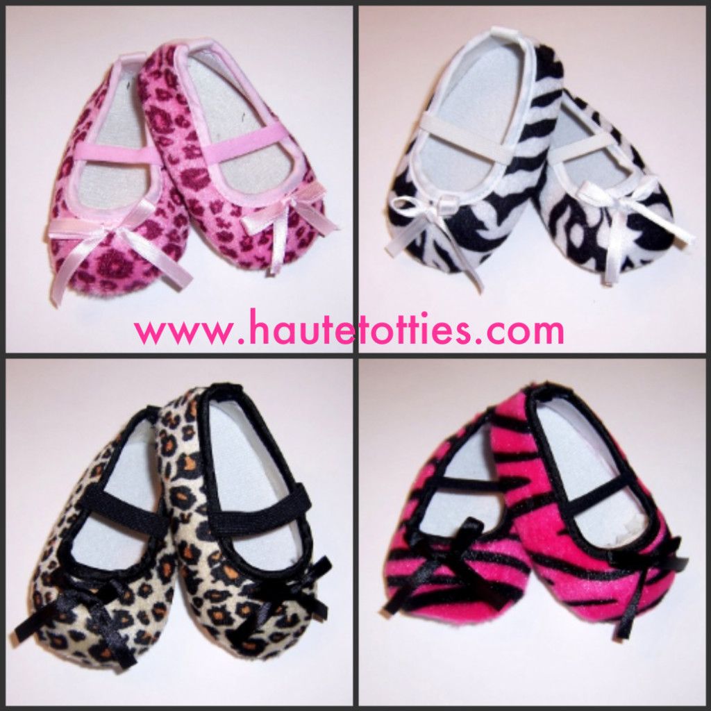 Girls Boutique Baby Shoes Animal Print Zebra Leopard Cheetah 