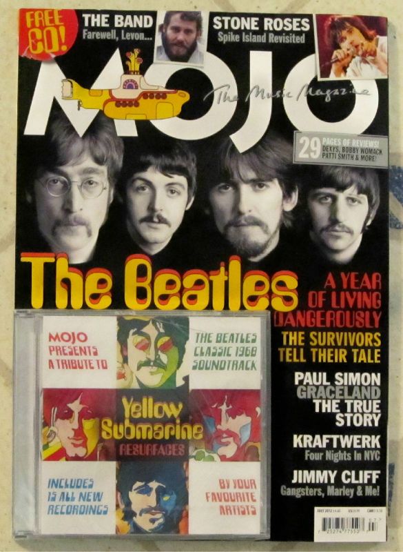 Mojo Magazine CD July 2012 Beatles Yellow Submarine Kraftwerk Stone 