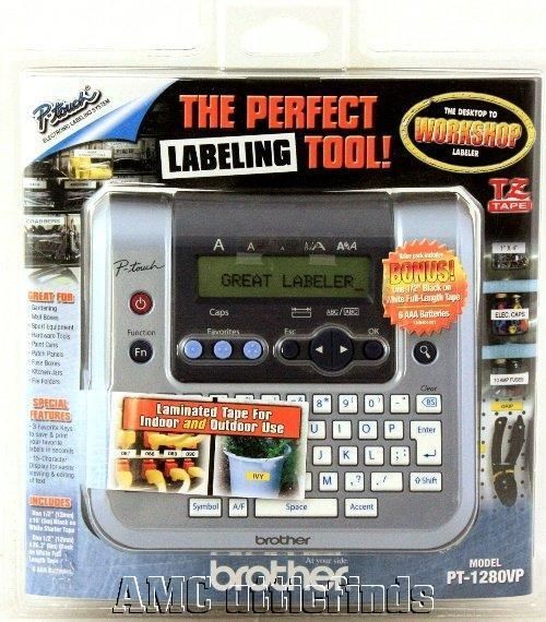 Brother PT 1280 Handheld Desktop Label Maker NIP 012502538172