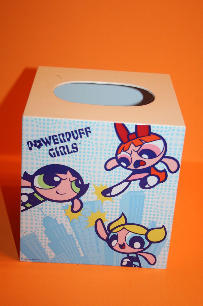 Powerpuff Girls Tissue Box Cover  Blossom, Bubbles & Buttercup