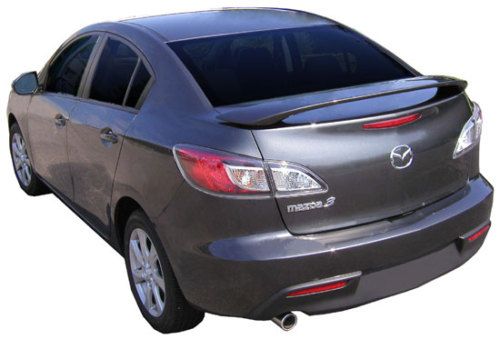 Mazda3 All Models Unpainted Factory Style Spoiler Wing Trim 2010 2013 