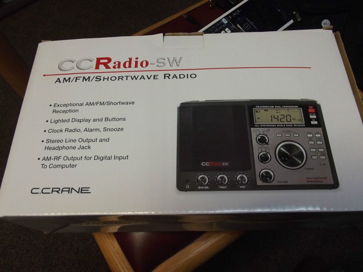 Crane CC Radio SW Am FM Shortwave Radio Model CSW TCF