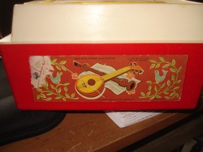 Vintage 1971 Fisher Price Music Box Record Player 995