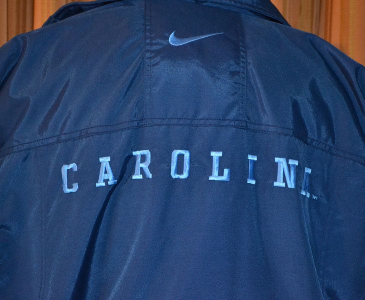 North Carolina Tarheels UNC Nike Vintage Blue Winter Football Jacket 