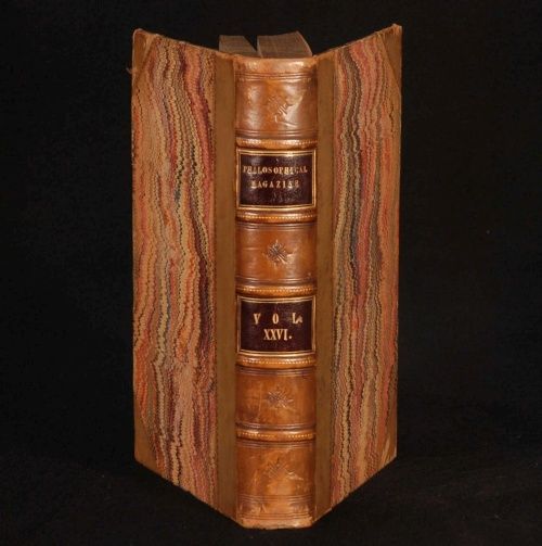 1845 The Philosophical Magazine Vol XXVI Faraday Cayley