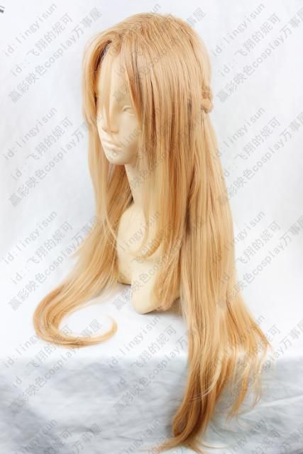 Sword Art Online Asuna Yuuki long cosplay wig 80cm  + wig 